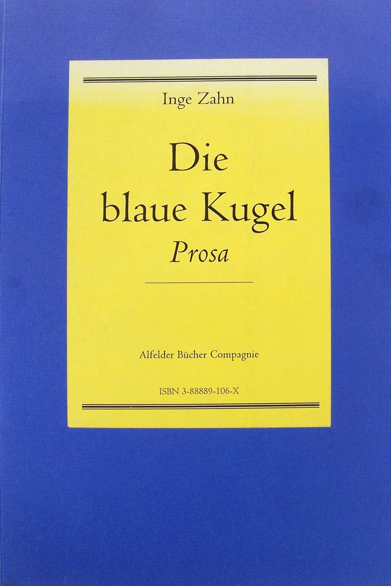 Product Image: Die blaue Kugel. Prosa