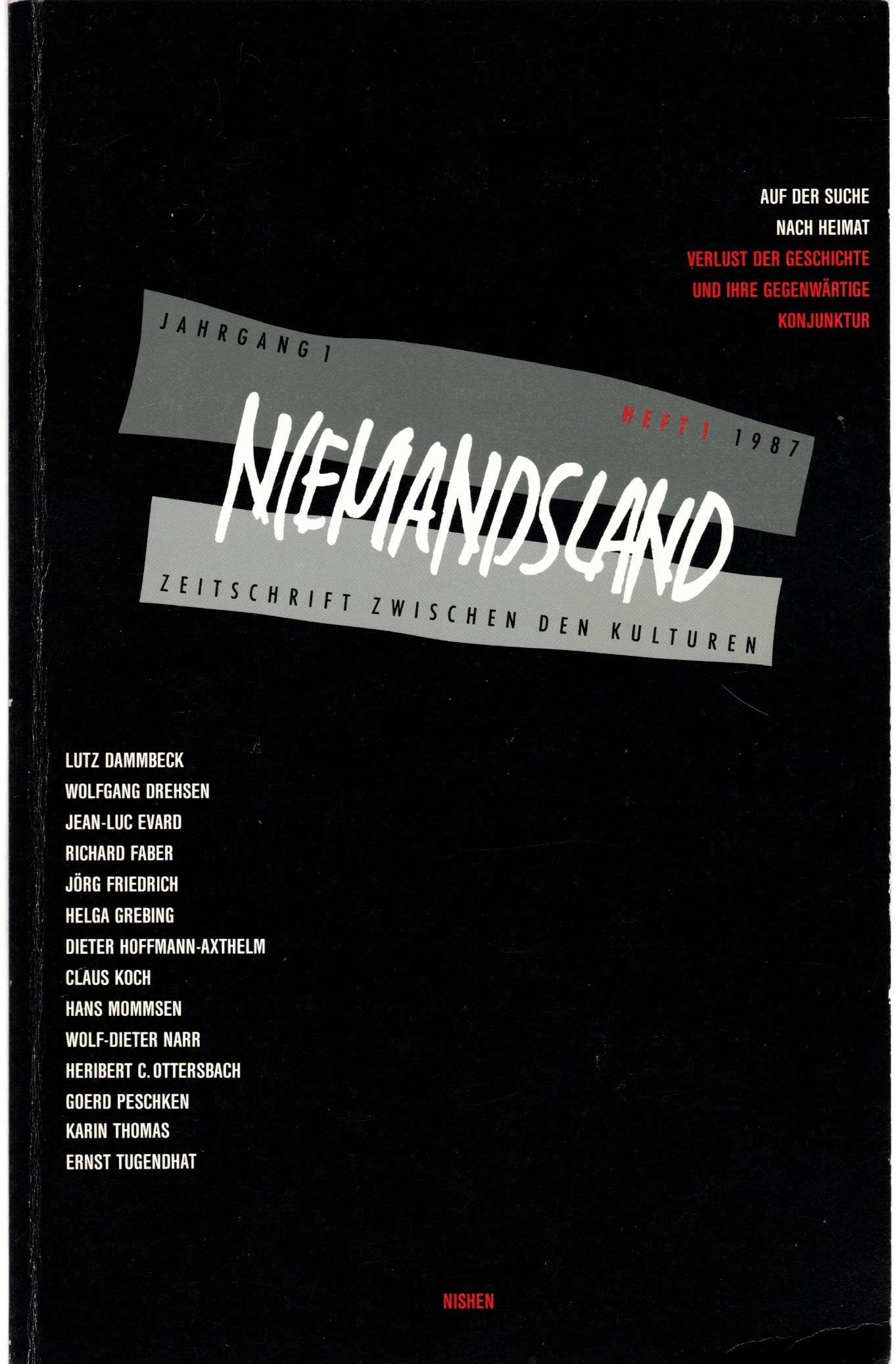 Niemandsland 1987/1. Auf der Suche nach Heimat. Zeitschrift zwischen den Kulturen Books