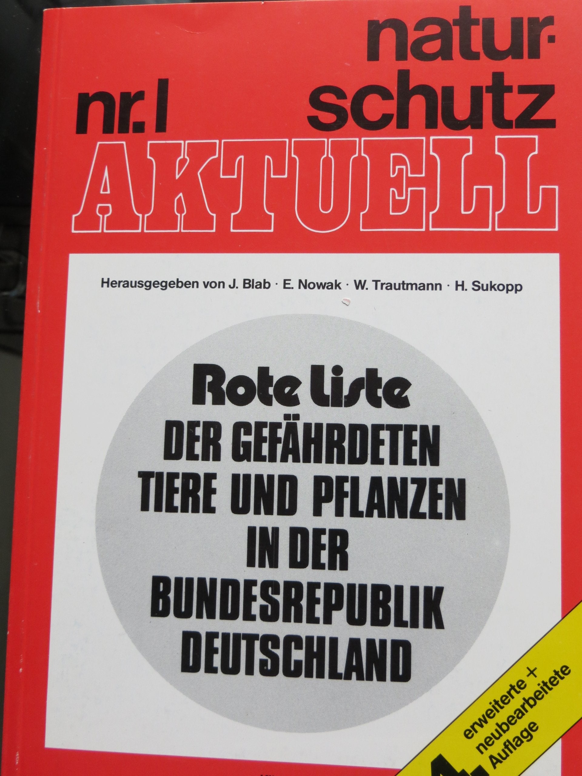 Rote Liste der gefährdeten Tierarten und Pflanzen in der Bundesrepublik Deutschland Leisure, Home & Garden