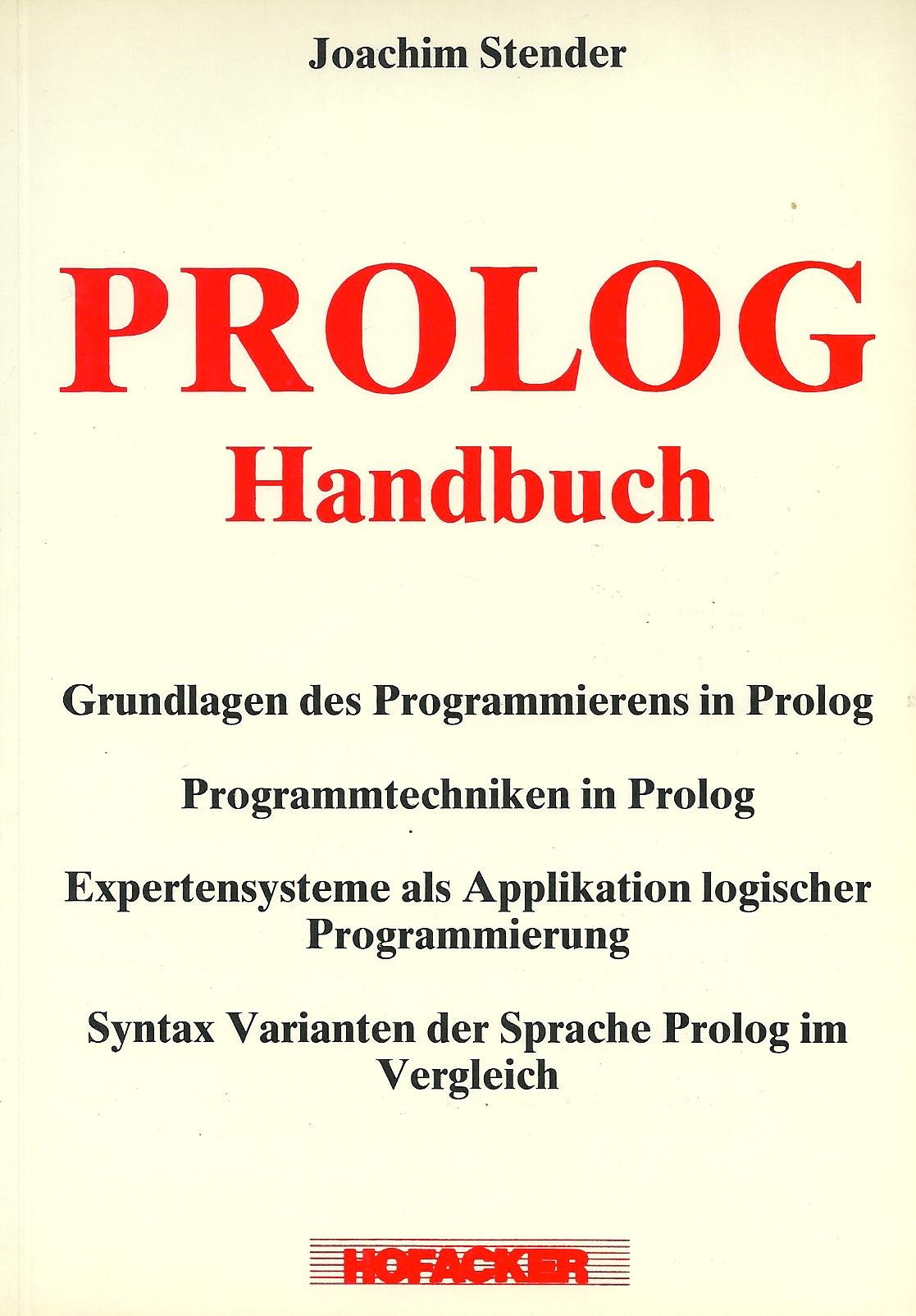PROLOG Handbuch Books
