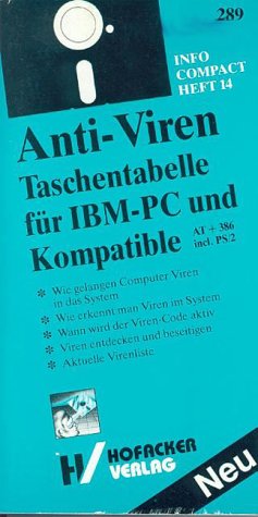 Anti-Viren Taschentabelle für IBM PC und Kompatible: AT u. 386 incl. PS/2 Computer Science
