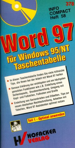 Word 97 für Windows 95/NT Taschentabelle.Tl.1: Optimal anwenden Computer Science