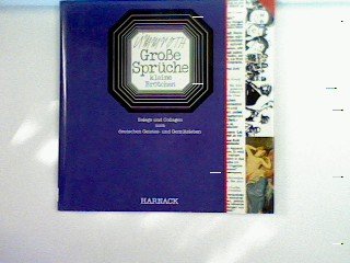 Große Sprüche, kleine Brötchen. Belege und Collagen zum deutschen Geistes- und Gemütsleben Books