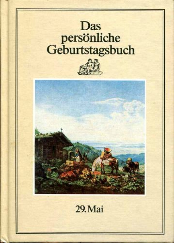 Das persönliche Geburtstagsbuch 29. Mai. Books