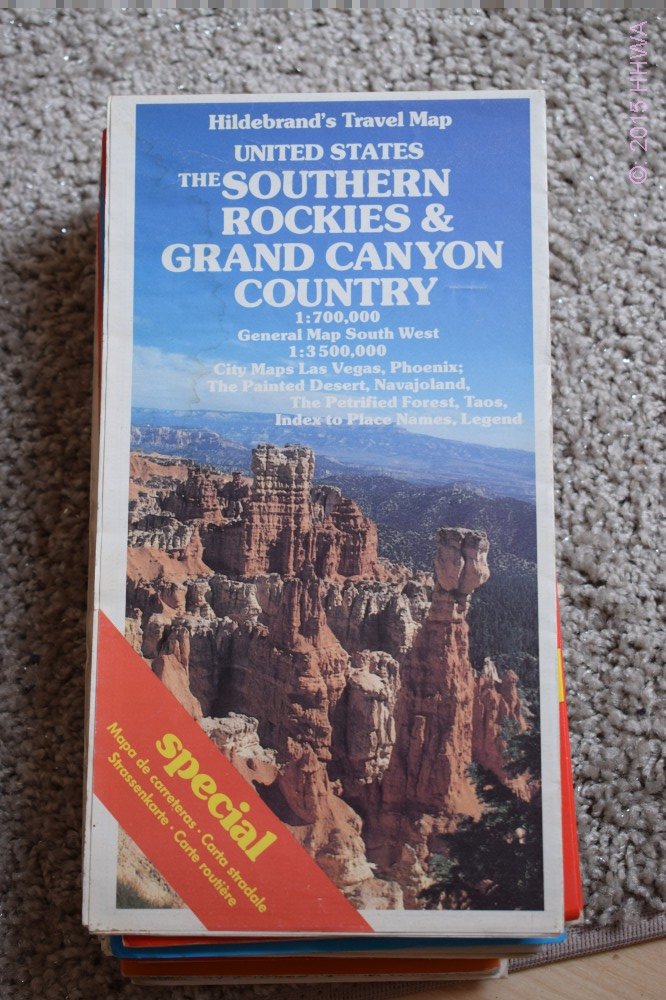 Hildebrand's Urlaubskarten; Hildebrand's Travel Maps, United States, The Southern Rockies & Grand Canyon Country (USA & Canada) Maps & Plans
