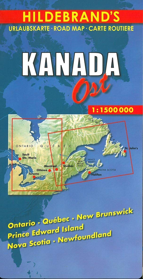 Kanada ( Canada) Ost 1 : 1 500 000 / Hildebrand's Urlaubskarte Leisure, Home & Garden