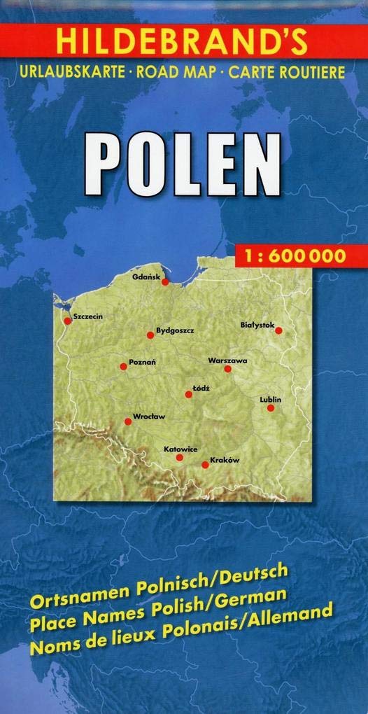 Polen 1 : 600 000. Hildebrand's Urlaubskarte LZ bis 2020 Leisure, Home & Garden