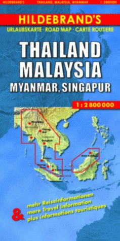 Thailand, Myanmar, Malaysia 1 : 2 800 000. Hildebrand's Urlaubskarte Leisure, Home & Garden