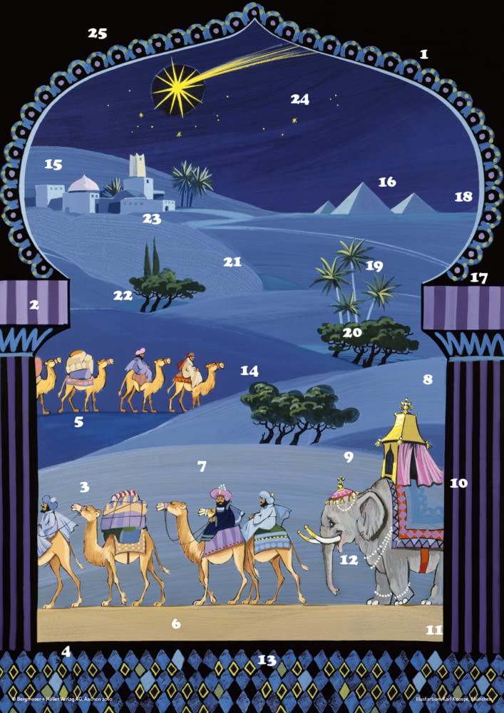 Die Karawane der Könige: Fensterbild-Adventskalender mit Begleitheft: Fensterbild-Adventskalender mit Begleitbuch Calendars
