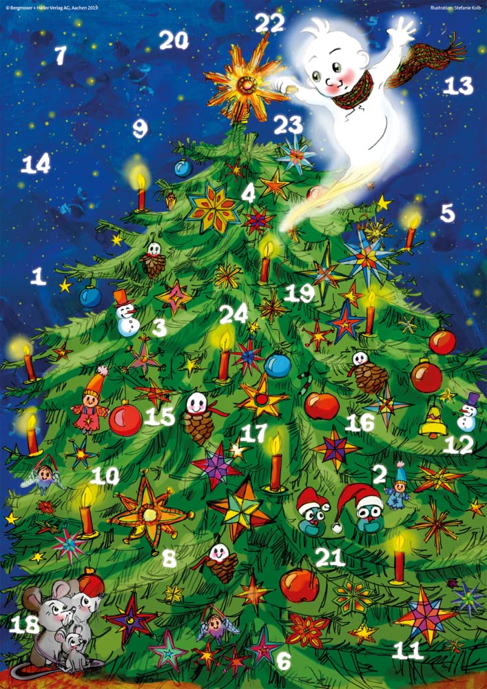 Bartholo, das Adventsgespenst: Fensterbild-Adventskalender mit Begleitheft Religion & Esotericism