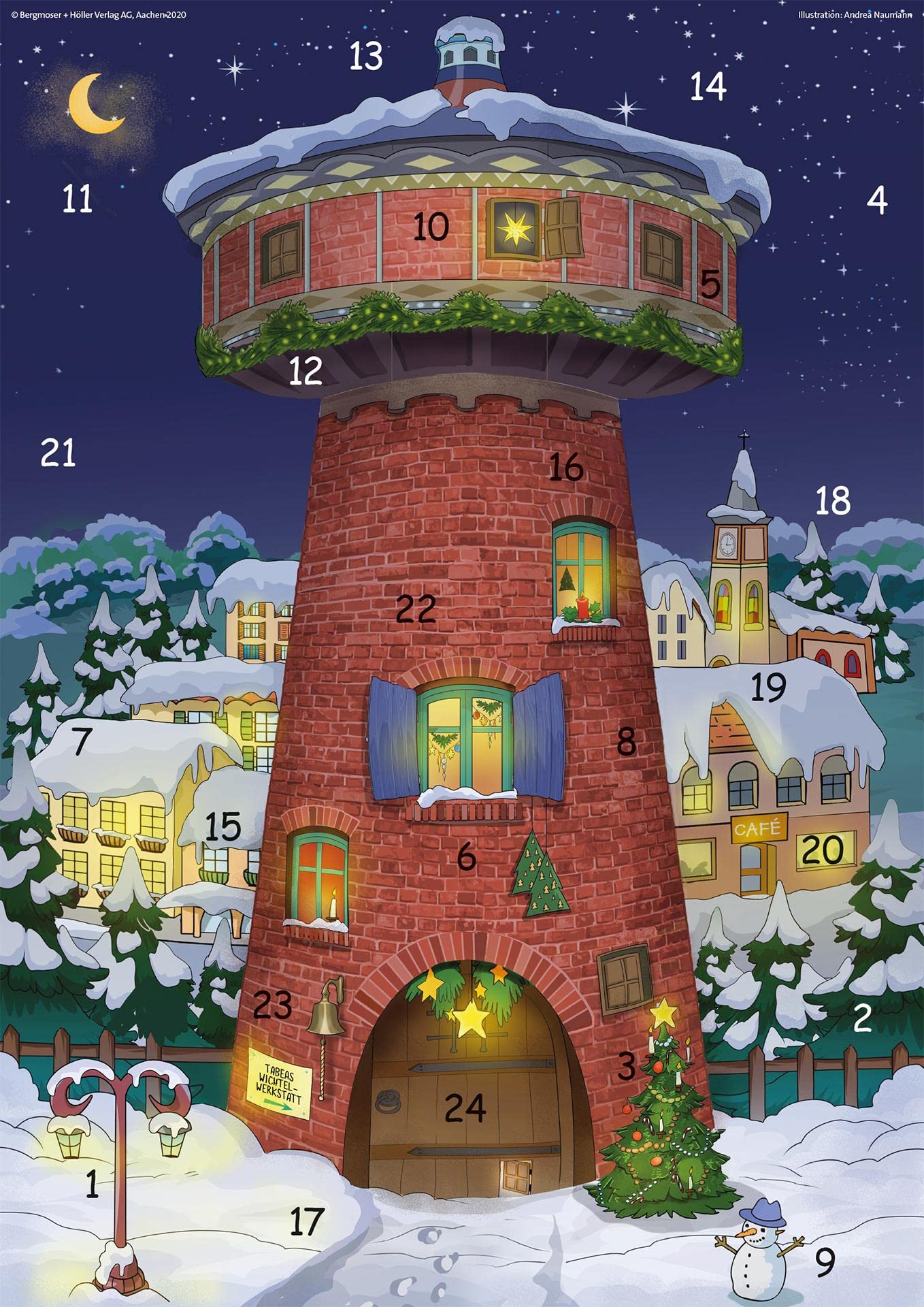 Die Adventskinder aus dem Rummelturm: Fensterbild-Adventskalender mit Begleitheft Calendars