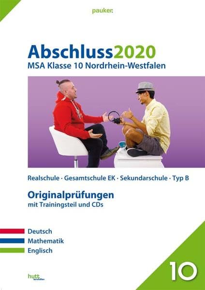 Abschluss 2020 - Mittlerer Schulabschluss Nordrhein-Westfalen: Originalprüfungen mit Trainingsteil für die Fächer Deutsch, Mathematik und Englisch ... für Mathe und Audio-CD für Englisch (pauker.) Foreign Languages ​​& Dictionaries