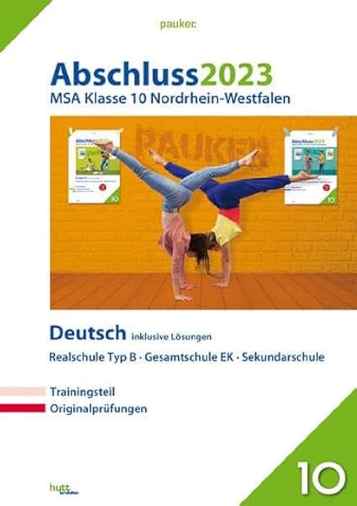Abschluss 2023 - Realschule NRW - Deutsch: Zur Prüfungsvorbereitung 2024 - Aufgaben und Lösungen Study Guides