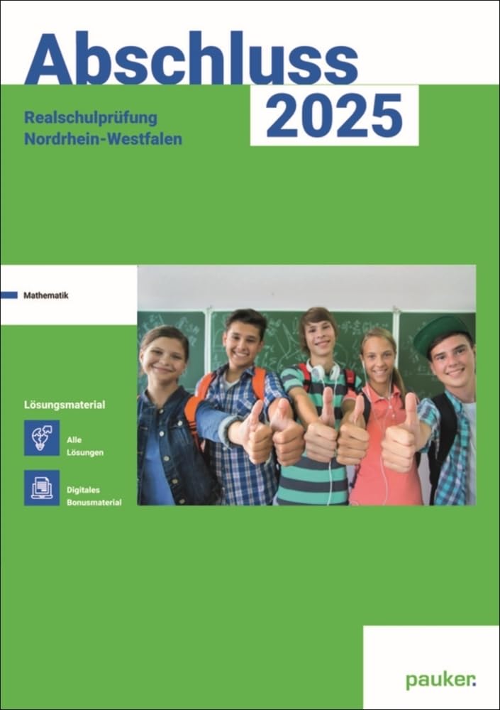 Abschluss 2026 - MSA Realschule NRW - Lösungsband - Mathe book