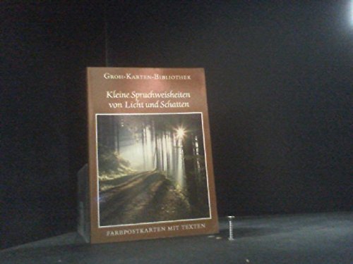 Kleine Spruchweisheiten von Licht und Schatten (Groh-Karten-Bibliothek) Books