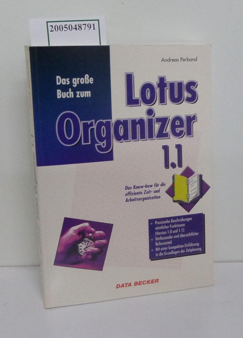 Product Image: Das grosse Buch zum Lotus Organizer 1.1