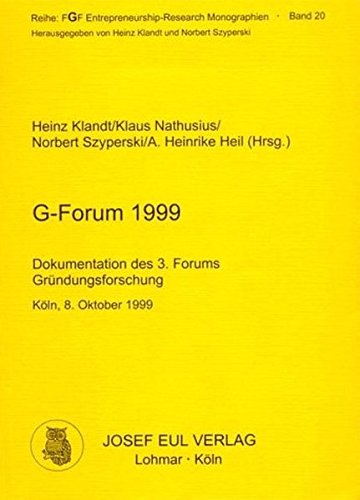 G-Forum 1999 - Dokumentation des 3. Forums Gründungsforschung, Köln, 8. Oktober 1999 Law