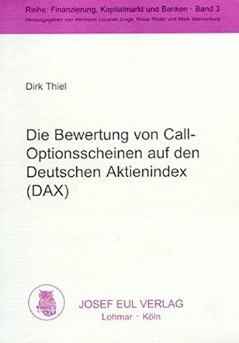 Die Bewertung von Call-Optionsscheinen auf den Deutschen Aktienindex (DAX). Eine theoretische und empirsiche Analyse des Black & Scholes-Modells auf Basis von Intraday- Daten Business, Finance & Career