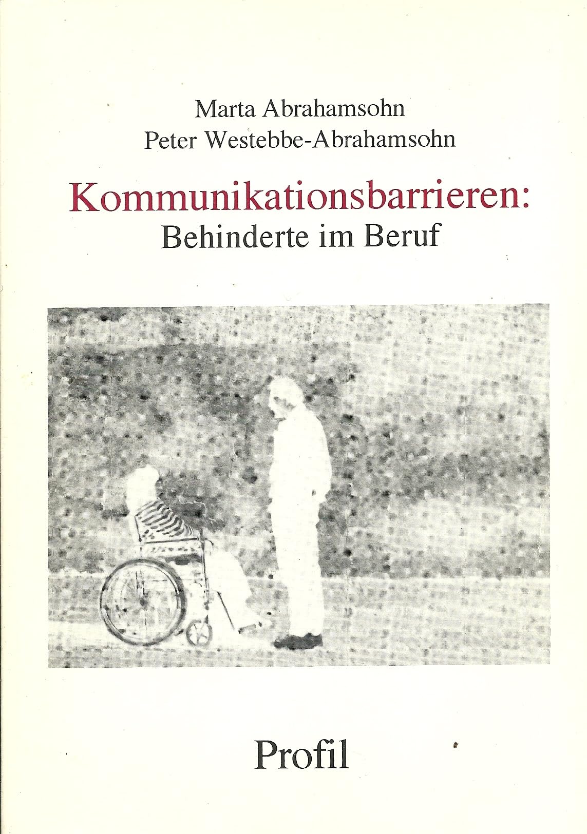 Kommunikationsbarrieren: Die Selbst- und Fremdwahrnehmung von Behinderten im Beruf Books