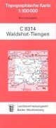 Waldshut-Tiengen (N) (Topographische Karten 1:100000 (TK 100) Baden-Württemberg (amtlich) / Normalausgabe (N): Grundriss, Gewässer, Höhenlinien, ... mit Strassenaufdruck wie Ausgabe (N)) Maps & Plans