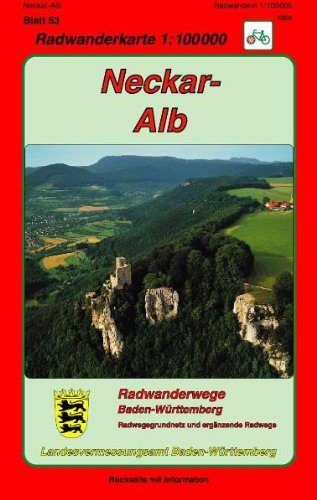 Radwanderkarten Baden-Württemberg, Bl.53, Neckar-Alb Maps & Plans
