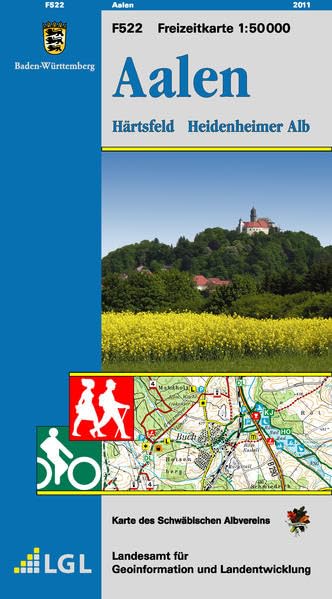 Aalen, Härtsfeld, Heidenheimer Alb: Karte des Schwäbischen Albvereins (Freizeitkarten 1:50000 / Mit Touristischen Informationen, Wander- und Radwanderungen) Leisure, Home & Garden