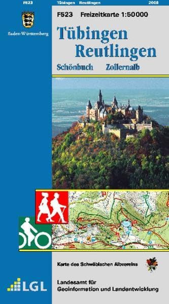 Tübingen, Reutlingen, Schönbuch, Zollernalb: Karte des Schwäbischen Albvereins (Freizeitkarten 1:50000 / Mit Touristischen Informationen, Wander- und Radwanderungen) Leisure, Home & Garden