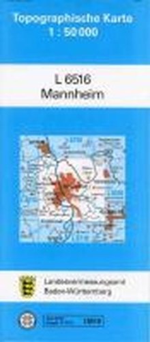 Mannheim: Zivilmilitärische Ausgabe (Topographische Karten 1:50000 (TK 50) Baden-Württemberg (amtlich) / Normalausgabe (N): Grundriss, Gewässer, ... mit Strassenaufdruck wie Ausgabe (N)) Leisure, Home & Garden