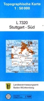 Stuttgart-Süd: Zivilmilitärische Ausgabe (Topographische Karten 1:50000 (TK 50) Baden-Württemberg (amtlich) / Normalausgabe (N): Grundriss, Gewässer, ... mit Strassenaufdruck wie Ausgabe (N)) Leisure, Home & Garden