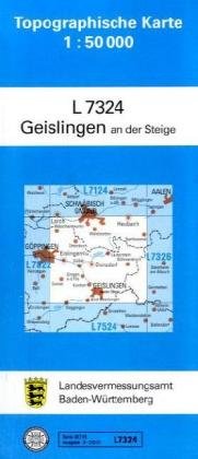Geislingen an der Steige: Zivilmilitärische Ausgabe (Topographische Karten 1:50000 (TK 50) Baden-Württemberg (amtlich) / Normalausgabe (N): Grundriss, ... mit Strassenaufdruck wie Ausgabe (N)) Leisure, Home & Garden