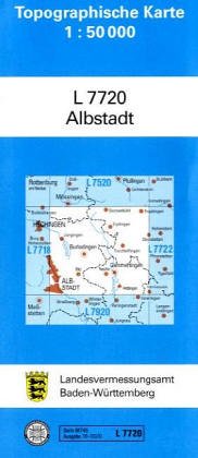 Albstadt: Zivilmilitärische Ausgabe (Topographische Karten 1:50000 (TK 50) Baden-Württemberg (amtlich) / Normalausgabe (N): Grundriss, Gewässer, ... mit Strassenaufdruck wie Ausgabe (N)) Leisure, Home & Garden