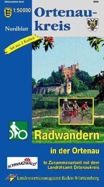 Ortenaukreis: Radwandern in der Ortenau: Nordblatt; Südblatt. Radwandern in der Ortenau. In Zus.-Arb. m. d. Landratsamt Ortenaukreis (Landkreiskarte / 1:50000) Leisure, Home & Garden