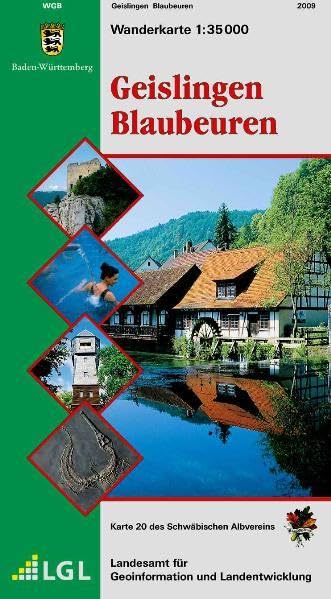Geislingen Blaubeuren: Wanderkarte 1:35 000: Hrsg. v. Landesvermessungsamt Baden-Württemberg (Karte des Schwäbischen Albvereins, Band 20) Leisure, Home & Garden