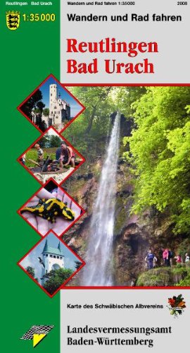 Reutlingen Bad Urach: Wandern und Radfahren 1:35000 (Karte des Schwäbischen Albvereins, Band 19) Leisure, Home & Garden