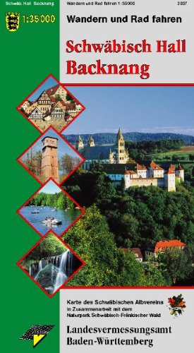 Wanderkarte Schwäbisch Hall Backnang: Wandern und Radfahren: Hrsg. v. Landesvermessungsamt Baden-Württemberg. In Zus.-Arb. m. d. Naturpark ... (Karte des Schwäbischen Albvereins, Band 8) Leisure, Home & Garden