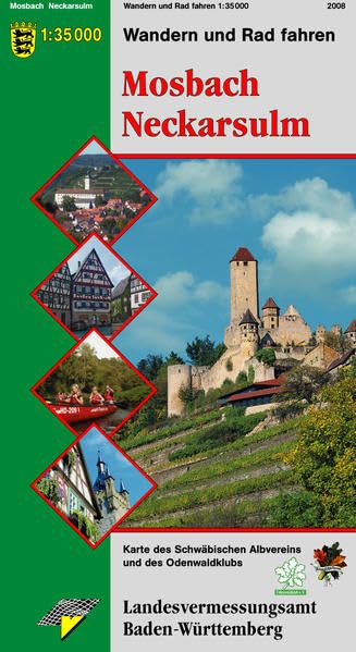 Karte des Schwäbischen Albvereins 03 Mosbach Neckarsulm 1 : 35 000 Leisure, Home & Garden