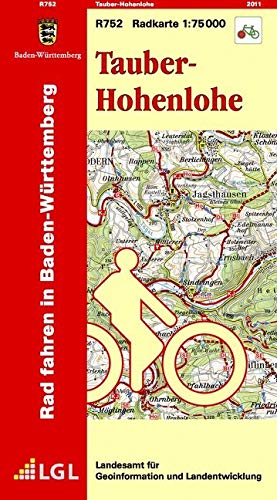 R752 Tauber-Hohenlohe: Radkarte 1:75 000: Rad fahren in Baden-Württemberg Leisure, Home & Garden