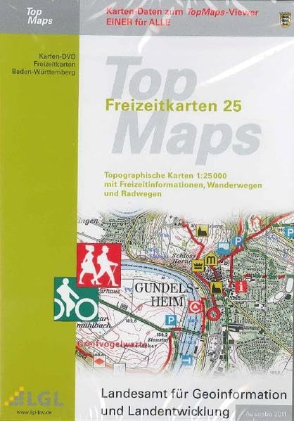 TopMaps Freizeitkarten: Freizeitkarten 1:25 000: Topographische Karten mit Freizeitinformationen, Wanderwegen und Radwegen (TopMaps / Karten auf DVD) Leisure, Home & Garden
