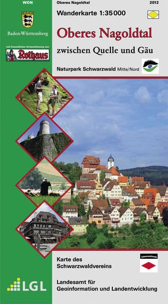 Oberes Nagoldtal 1 : 35 000 Wanderkarte Leisure, Home & Garden