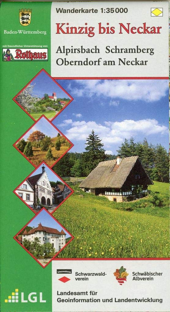 Kinzig bis Neckar: Alpirsbach, Schramberg, Oberndorf am Neckar Maps & Plans