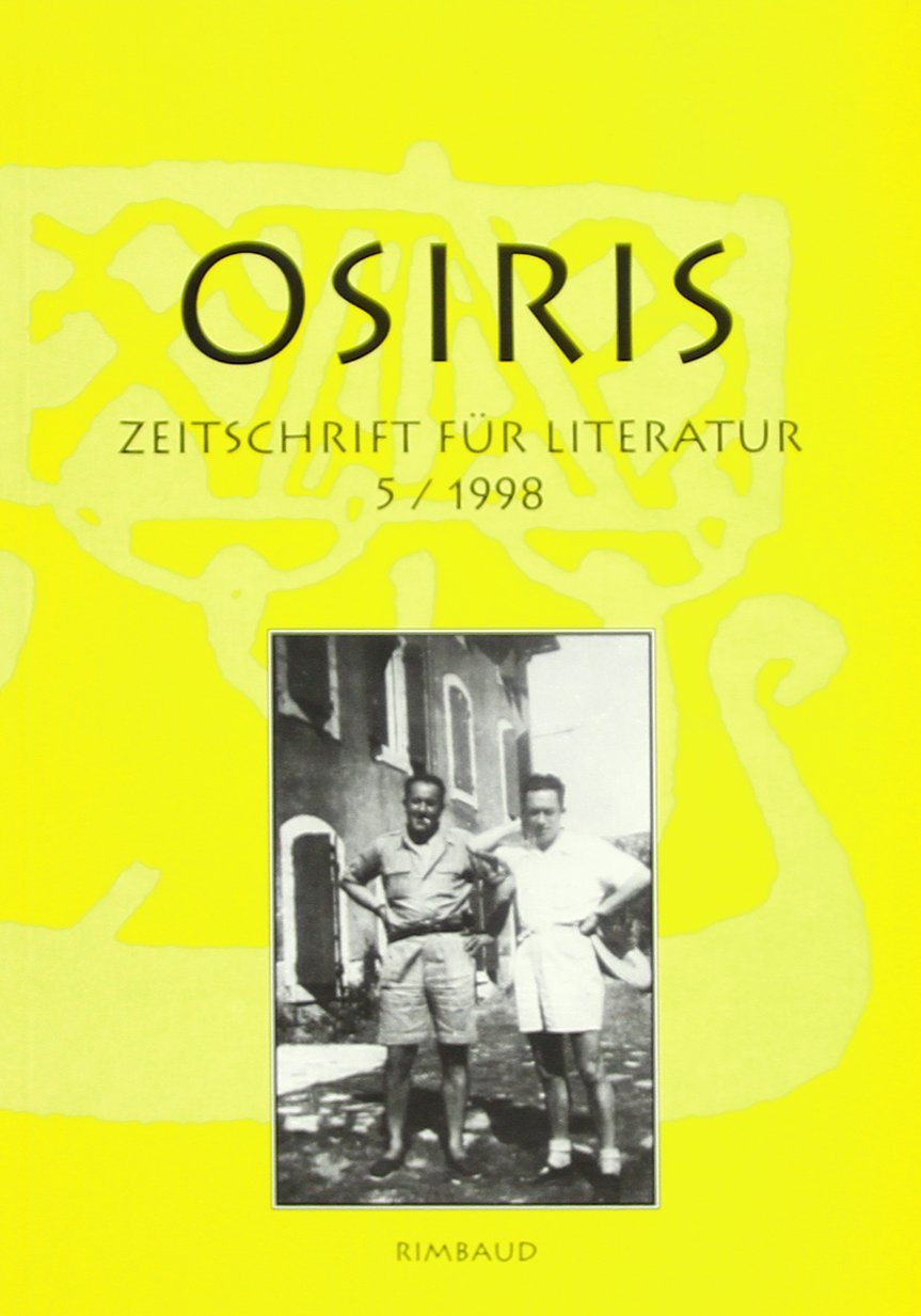 Osiris. Zeitschrift für Literatur und Kunst book