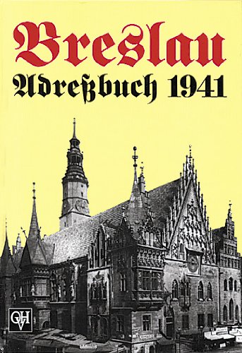 Breslau-Adreßbuch 1941 Politics & History