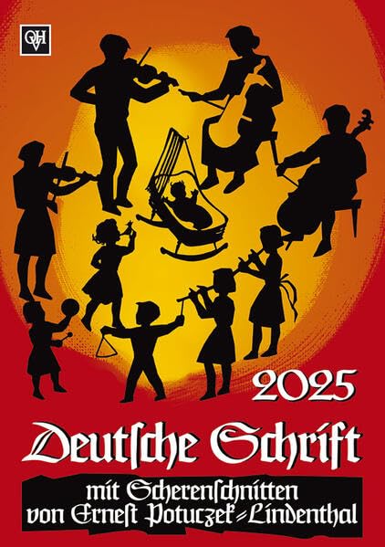 Deutsche Schrift 2025: Scherenschnittkalender Calendars