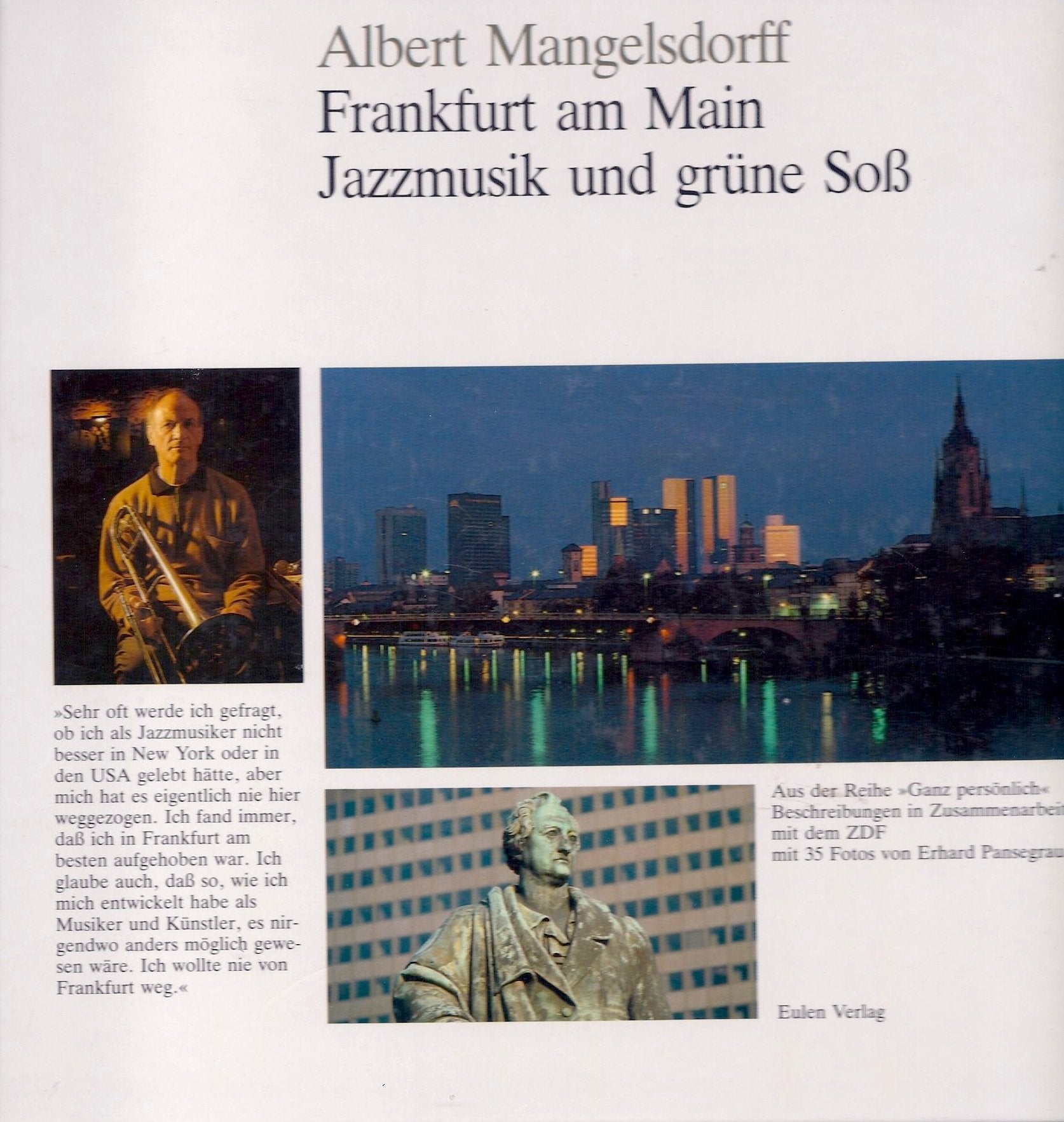 Frankfurt am Main. Jazzmusik und grüne Soss Film, Art & Culture