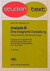 Analysis. Eine integrierte Darstellung. Band 3 Mathematics Books