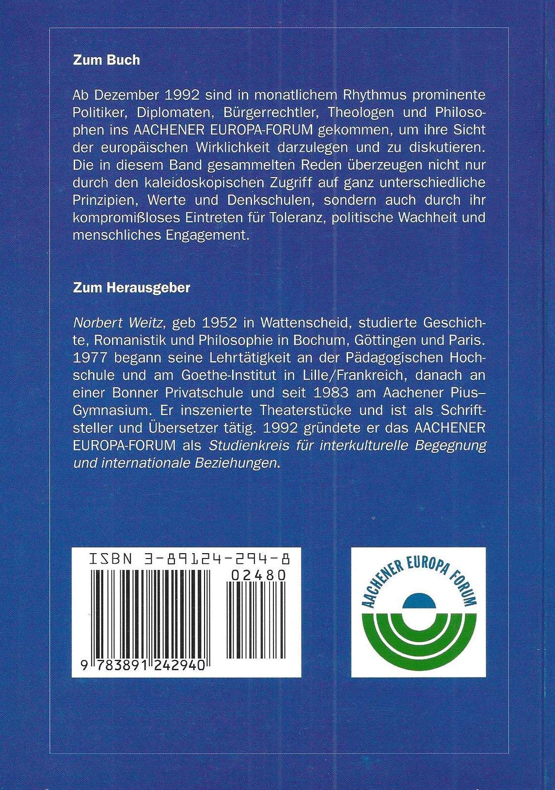 Europa - Vision und Wirklichkeit: Probleme - Fakten - Perspektiven Politics & History