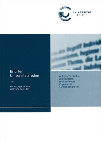 Erfurter Universitätsreden 2004 Books