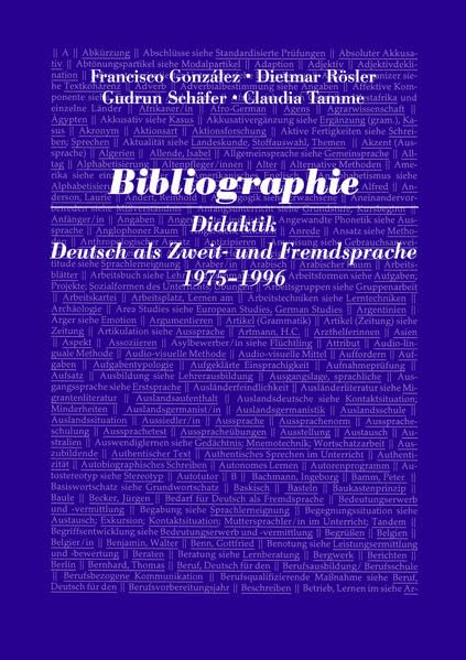 Bibliographie Didaktik Deutsch als Zweit- und Fremdsprache 1975-1996 Foreign Languages ​​& Dictionaries