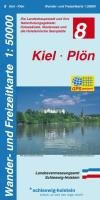 Wander- und Freizeitkarte Kiel, Plön: Die Landeshauptstadt und ihre Naherholungsgebiete Ostseeküste, Westensee und die Holsteinische Seenplatte. GPS-geeignet Maps & Plans