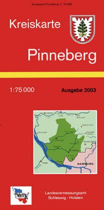 Kreiskarte Schleswig-Holstein Kreis Pinneberg: Mit Amts- und Gemeindegrenzen Maps & Plans